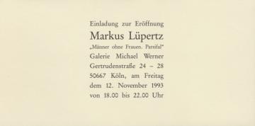 Markus Lüpertz - Männer Ohne Frauen. Parsifal