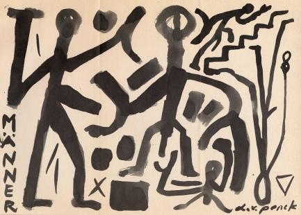 A.R. Penck - Männer I - Vi