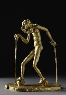 Jörg Immendorff "Gertrude", 2001 Bronze, vergoldet